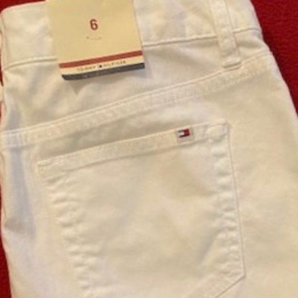 Tommy Hilfiger White Denim Mini Skirt NWT Size - 6 - Picture 8 of 9
